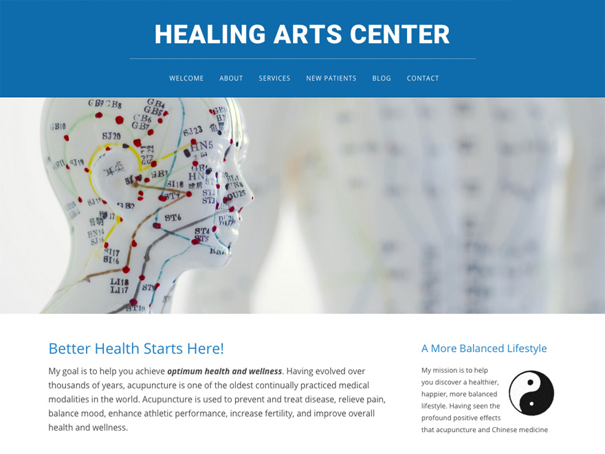 Picture Perfect mobile-friendly acupuncture website design (#00071)