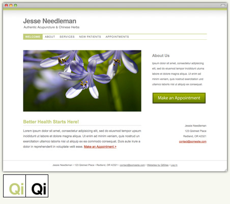 New Acupuncture Website Design